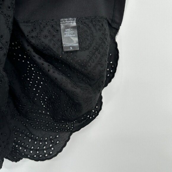 Pomander Place by Tuckernuck Black Eyelet Emi Tee sz S Short Sleeve T-Shirt PO - Picture 5 of 6
